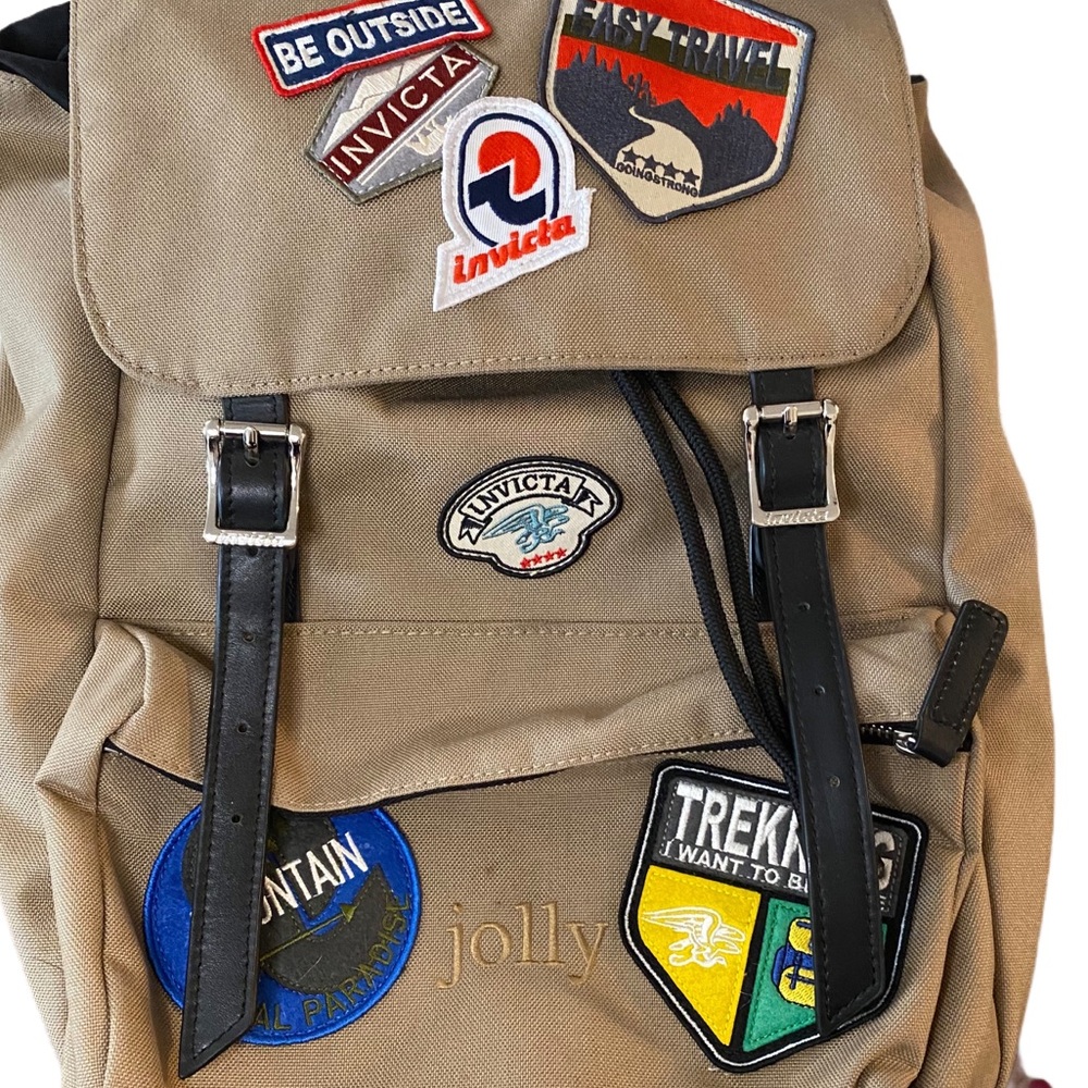 Invicta Jolly Heritage Patch Backpack - Sand - Picture 3 of 9